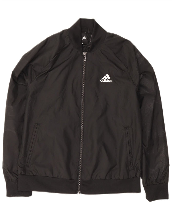 Adidas Damen Bomberjacke UK 4/6 XS Schwarz Polyester