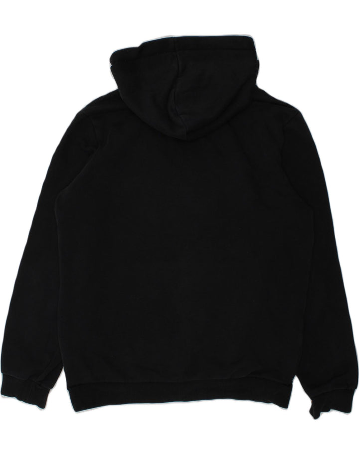 PUMA Boys Graphic Hoodie Jumper 13-14 Years Black Cotton | Vintage Puma | Thrift | Second-Hand Puma | Used Clothing | Messina Hembry 