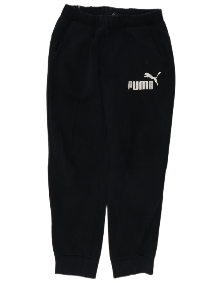 Puma Mens Graphic Tracksuit Trousers Joggers Medium  Black Cotton