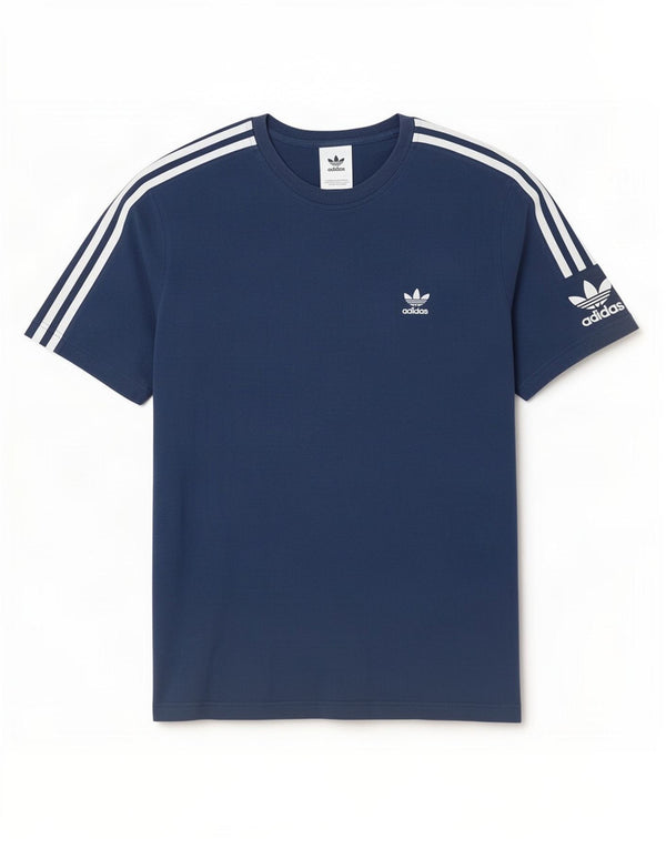Adidas Mens Graphic T-Shirt Top XL Navy Blue Cotton
