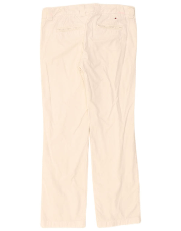Tommy Hilfiger Womens Straight Chino Trousers US 4 Small W32 L29 White