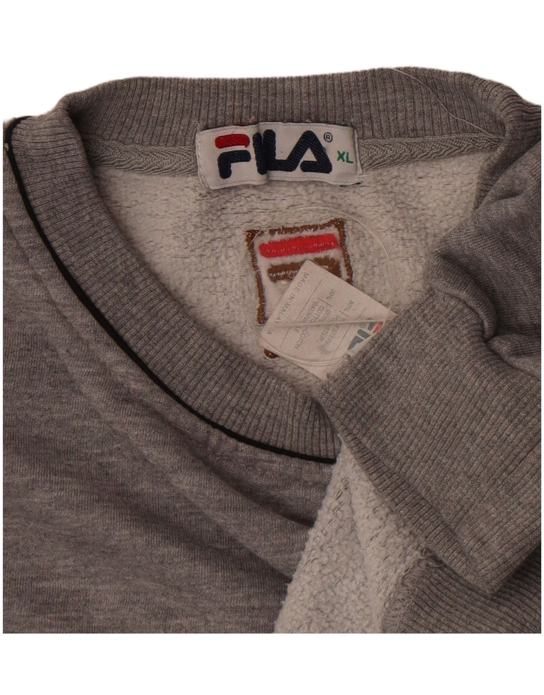 Fila Sweat-shirt surdimensionné pour femme UK 18 XL Gris Polyester