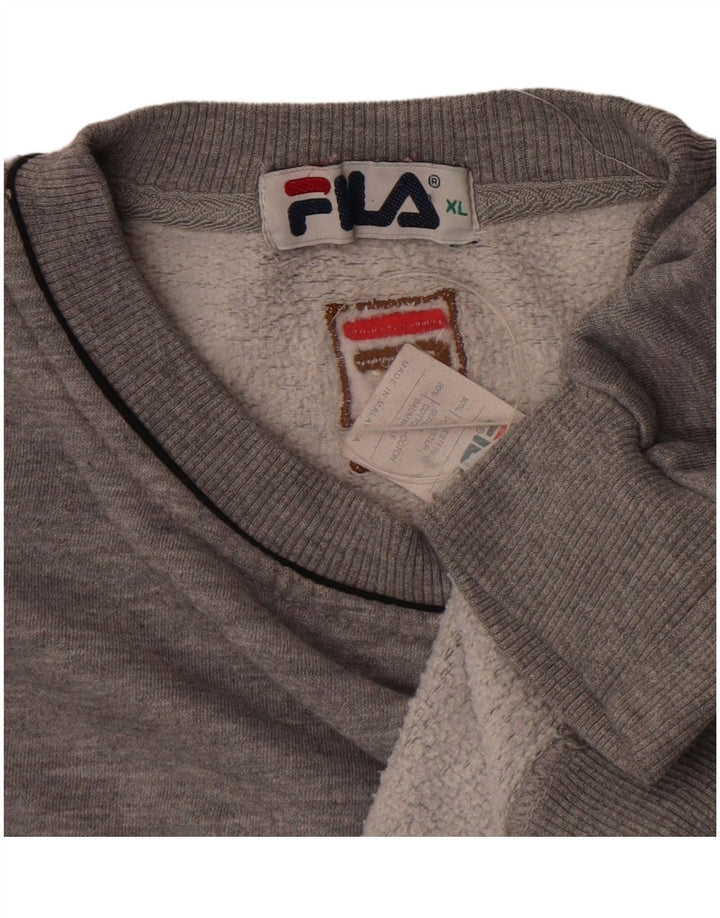 Fila Sweat-shirt surdimensionné pour femme UK 18 XL Gris Polyester