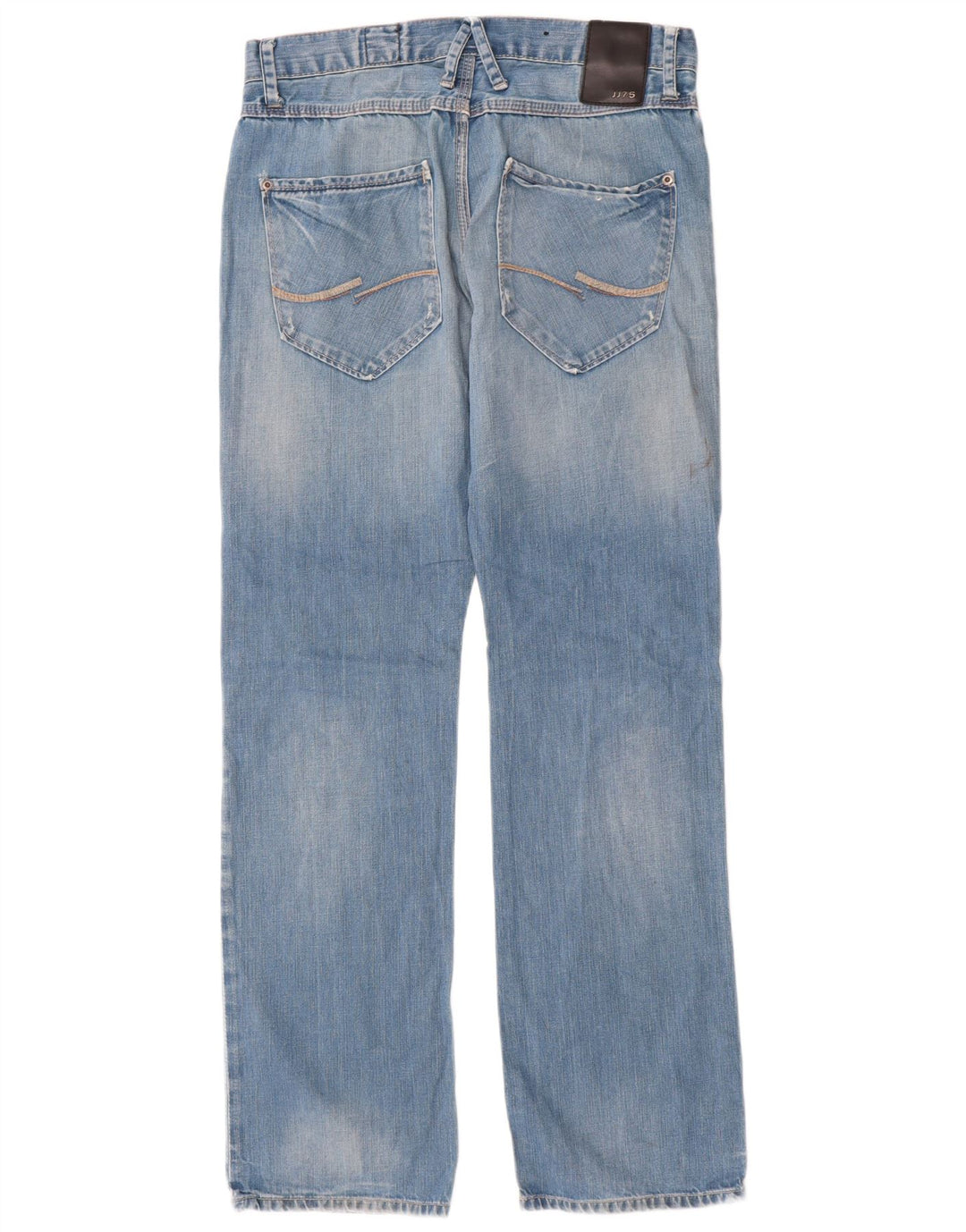 JACK & JONES Mens Straight Jeans W32 L33  Blue Cotton