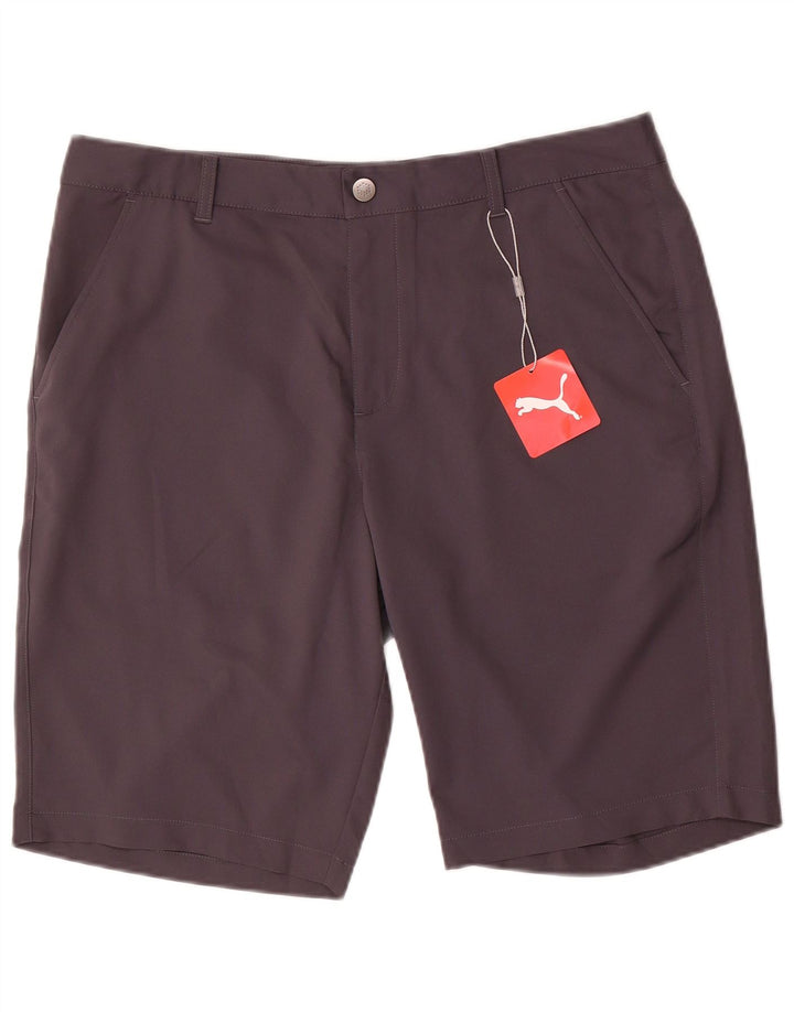 Puma Mens Chino Shorts W34 Large Grey Polyester