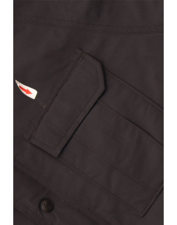 Levi's Herren-Jacke mit Kapuze, gepolstert, Größe 38, mittelschwarz, Polyamid