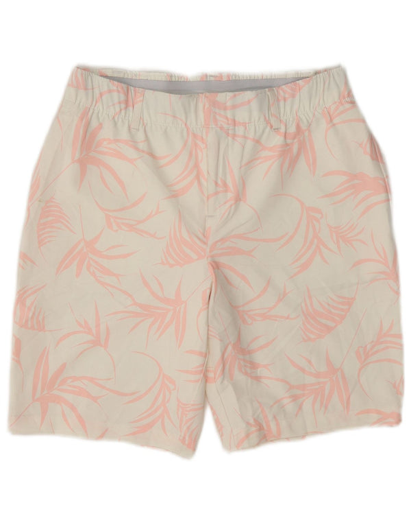 Under Armour Womens Chino Shorts US 6 Medium W30 White Floral