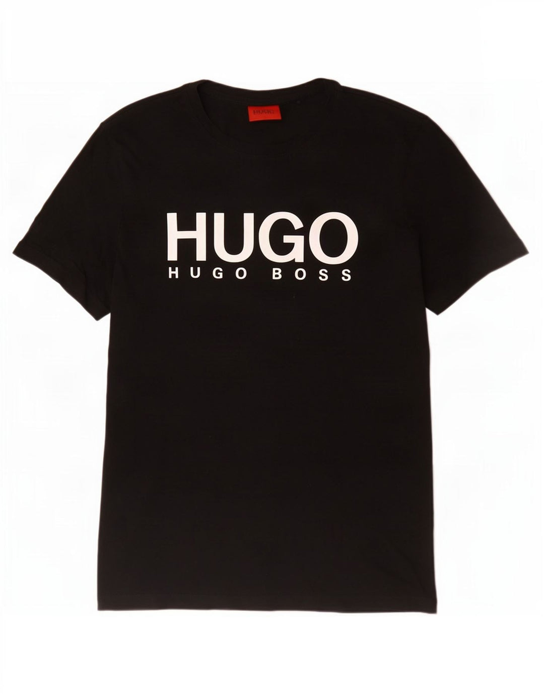 Hugo Boss Mens Graphic T-Shirt Top Medium Black Cotton