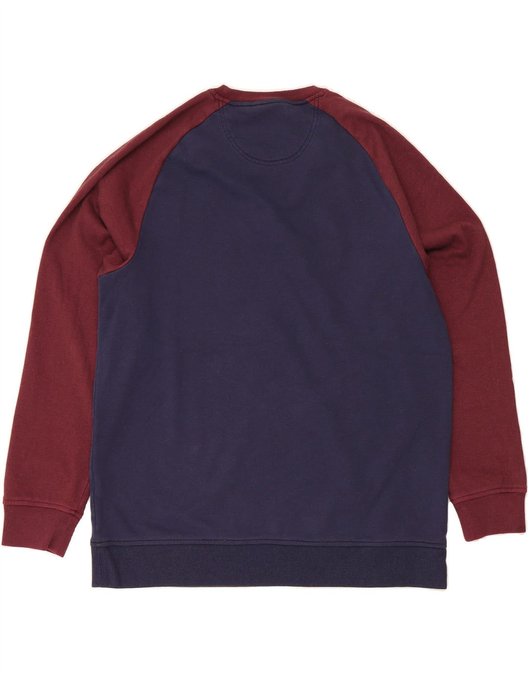 IZOD Mens Sweatshirt Jumper Large Navy Blue Colourblock Polyester Vintage Izod and Second-Hand Izod from Messina Hembry 