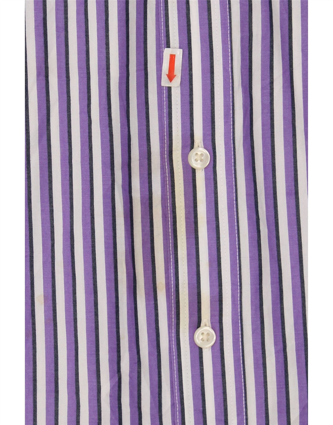 CHAPS Mens Shirt Large Purple Striped Cotton Vintage Chaps and Second-Hand Chaps from Messina Hembry 