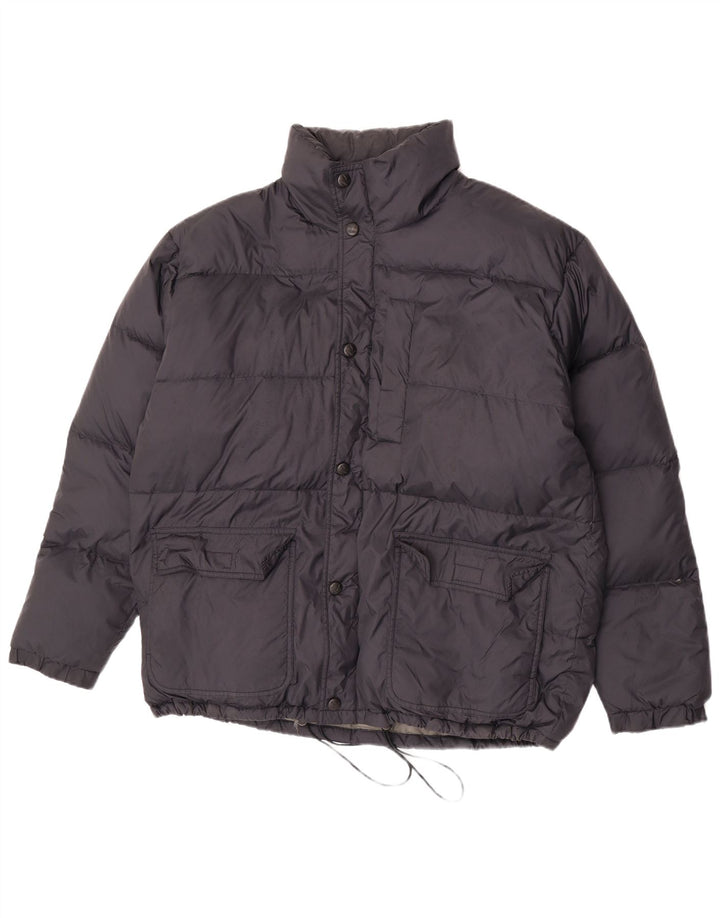 SALEWA Giacca imbottita con cappuccio da uomo UK 40 Large Blu Navy in poliammide