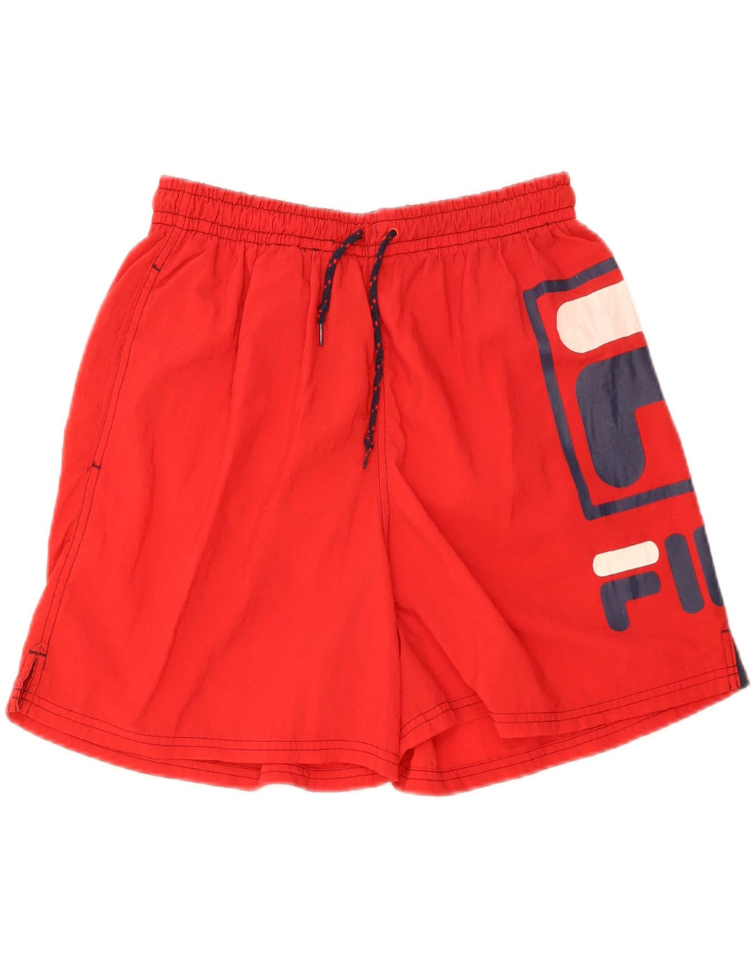 Fila Mens Graphic Sport Shorts Medium Red Nylon