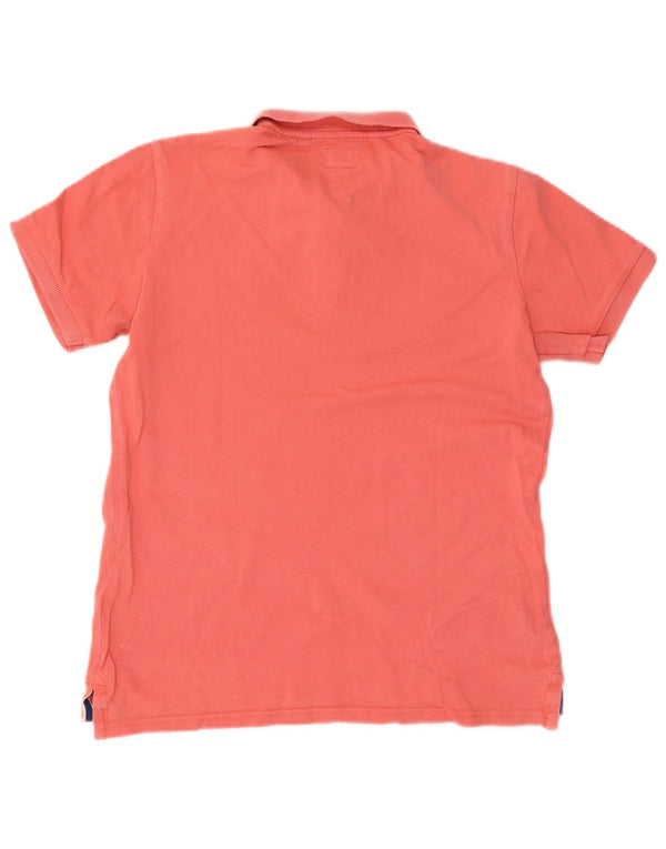 Superdry Polo Homme Rose Moyen Coton