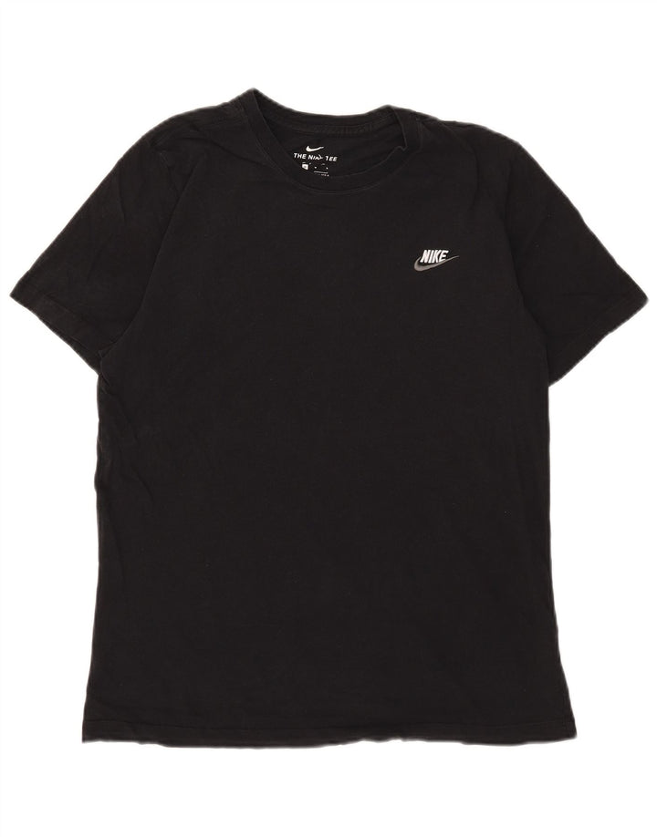 Nike T-shirt graphique pour homme en coton noir moyen