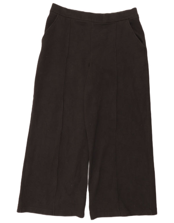 Lee Womens Wide Leg Casual Παντελόνι W36 L30 Μαύρο