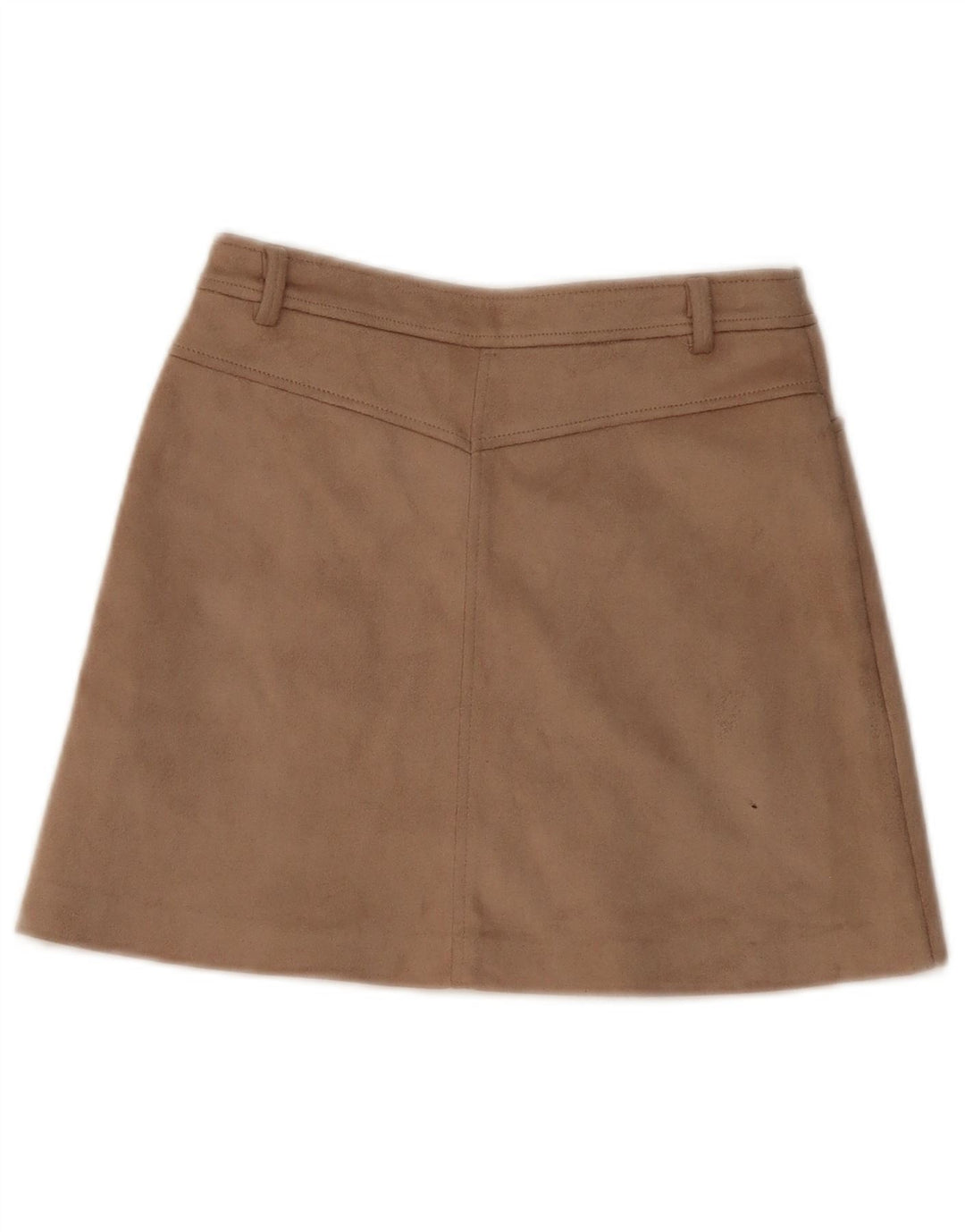 ZARA Womens Mini Skirt XS W25  Beige Polyester