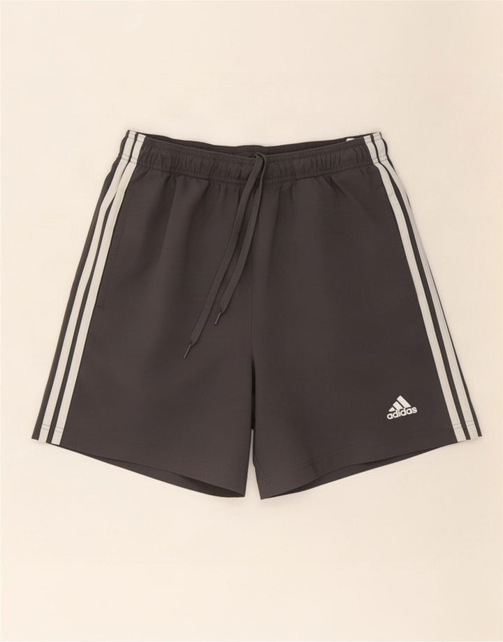 Ανδρικό αθλητικό σορτς Adidas μεγάλο γκρι πολυεστέρα