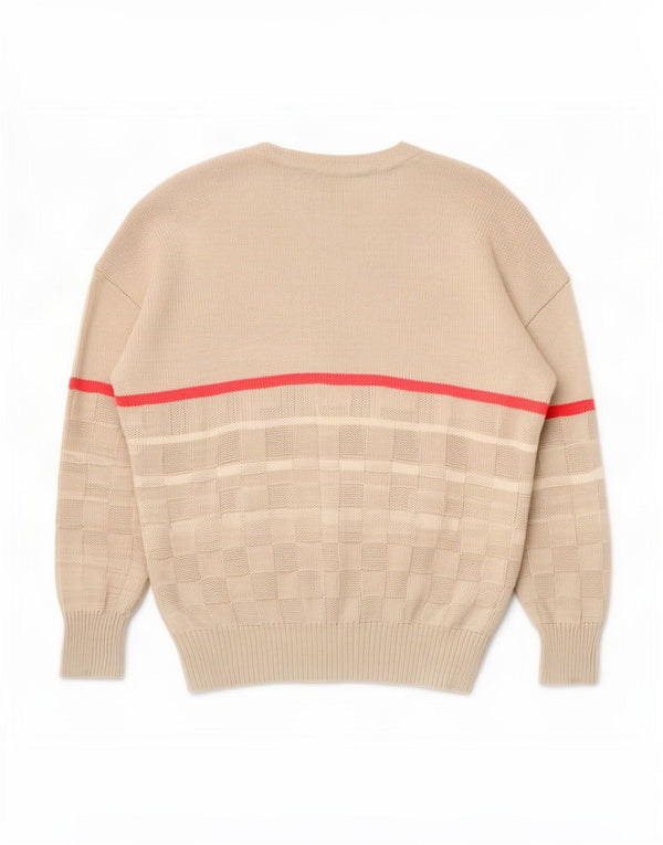 Maglione Cardigan Uomo Sportful IT 48 Piccolo Cotone a Righe Beige