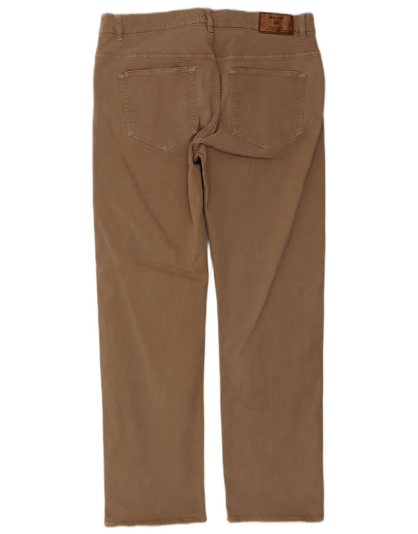 Gant Herre Jason Lige Regular Fit Casual Bukser W36 L32 Beige