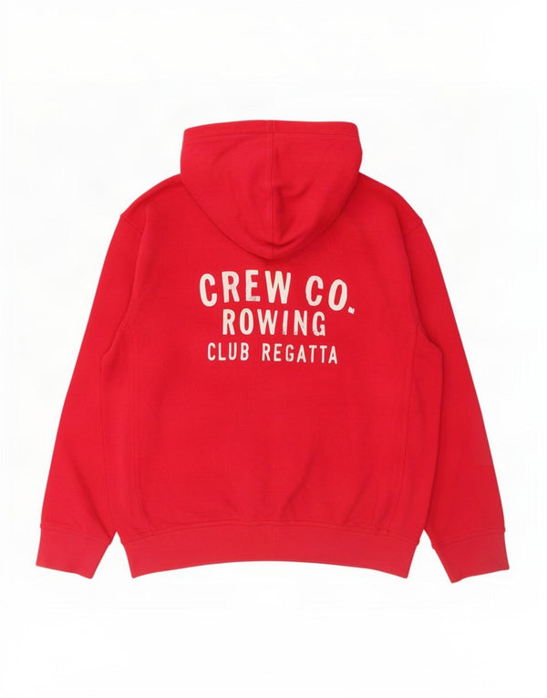 Crew Clothing Mens Hoodie Jumper Large Pink Cotton