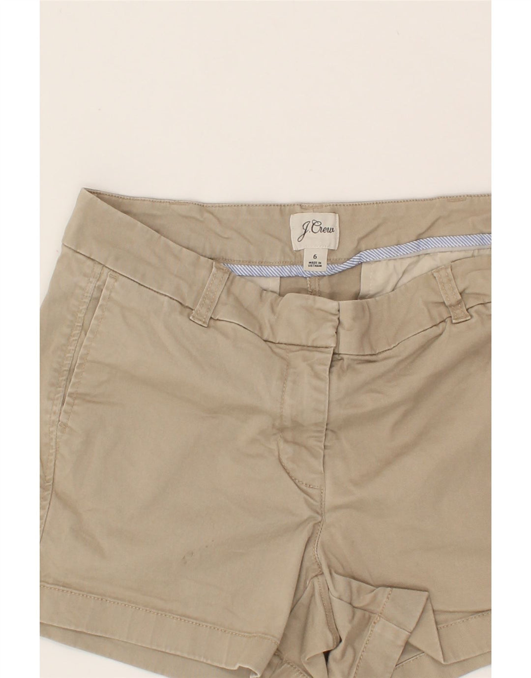 J. CREW Womens Chino Shorts US 6 Medium W30  Beige Cotton Vintage J. Crew and Second-Hand J. Crew from Messina Hembry 