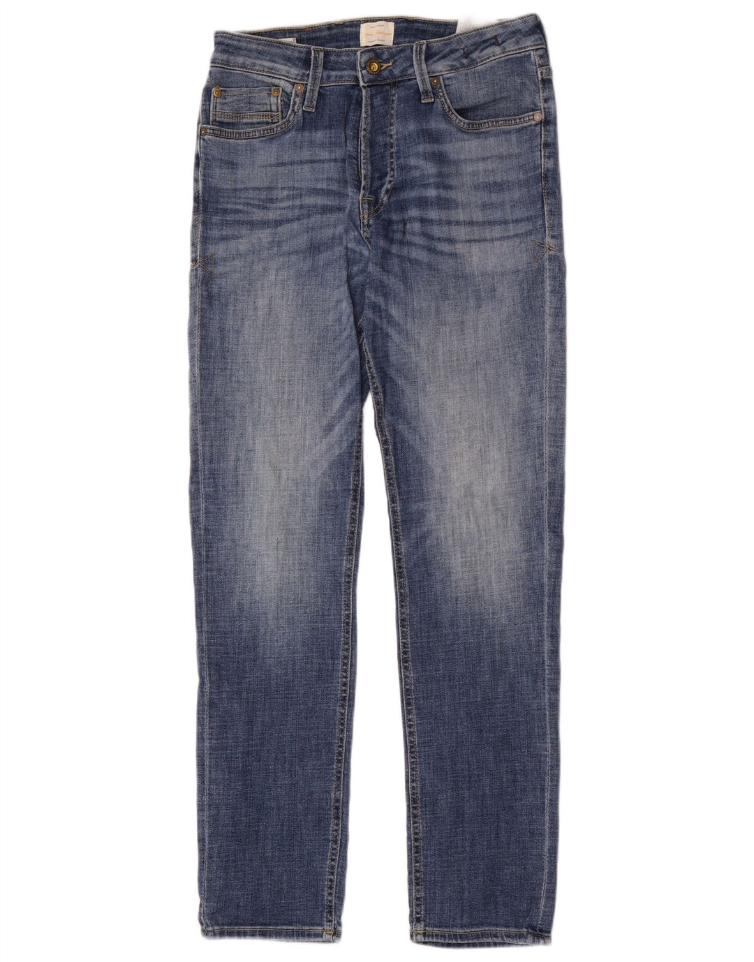 Jack & Jones Mens Slim Jeans W29 L32 Blue Cotton