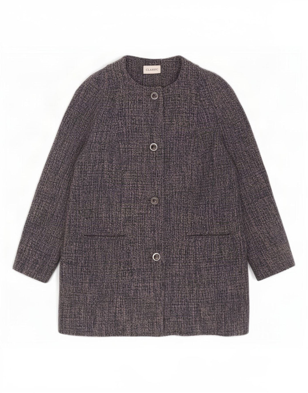 Marks & Spencer Abrigo clásico para mujer UK 40 XL Poliéster moteado azul
