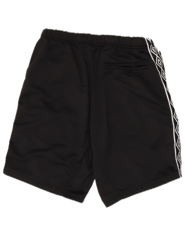 Umbro Mens Graphic Sport Shorts Large  Black Polyester