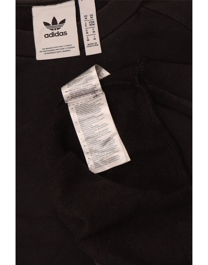 Felpa Adidas Uomo Maglione Medio Nero Cotone