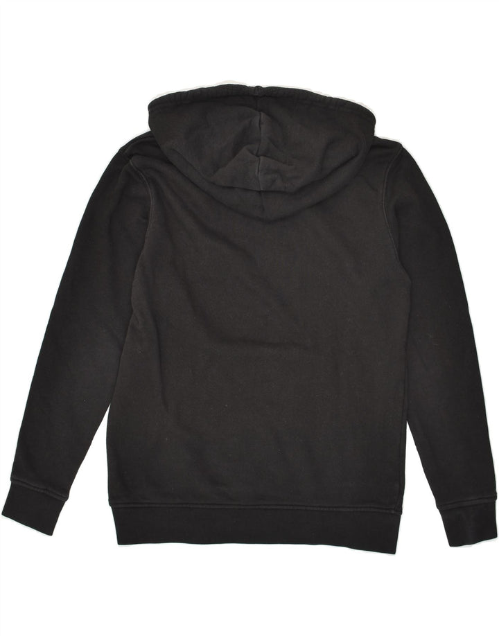 ADIDAS Womens Hoodie Jumper UK 10 Small Black Cotton | Vintage Adidas | Thrift | Second-Hand Adidas | Used Clothing | Messina Hembry 