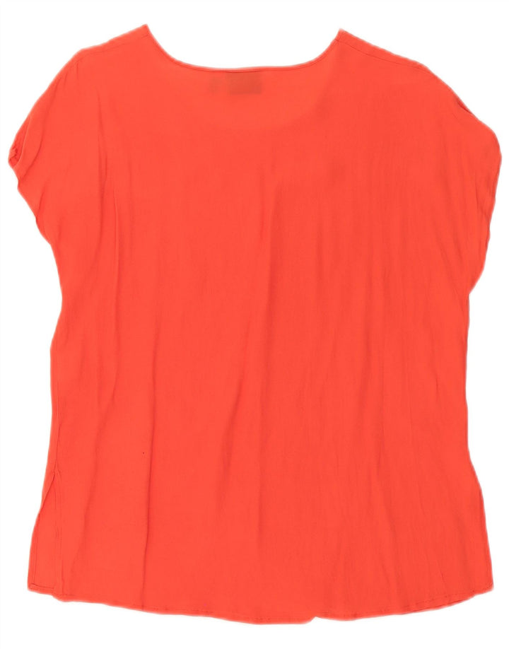 CAMILLA Womens Blouse Top UK 12 Medium Red Acetate