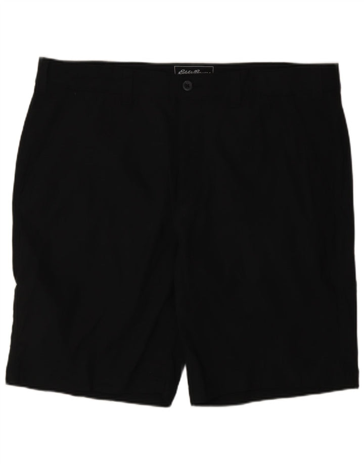 Eddie Bauer Mens Chino Shorts W38 XL  Black Nylon