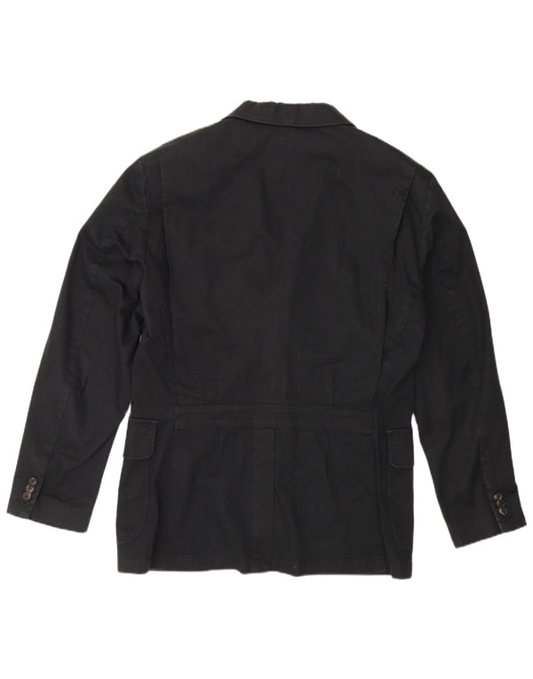 Polo Ralph Lauren Herren-Blazer mit 3 Knöpfen, UK 42, XL, schwarze Baumwolle