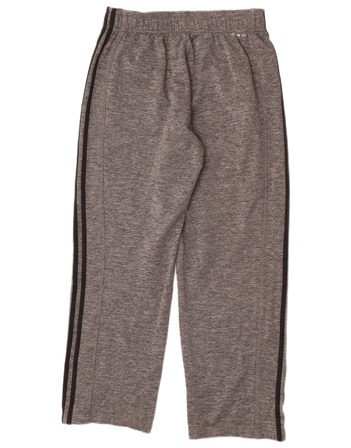 Pantaloni da tuta Adidas Climawarm da uomo in poliestere chiazzato grigio medio