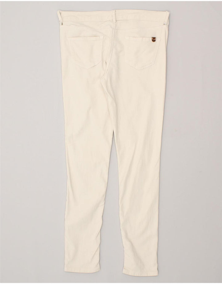 MASSIMO DUTTI Womens Skinny Jeans EU 40 Medium W30 L28 Off White Cotton | Vintage Massimo Dutti | Thrift | Second-Hand Massimo Dutti | Used Clothing | Messina Hembry 