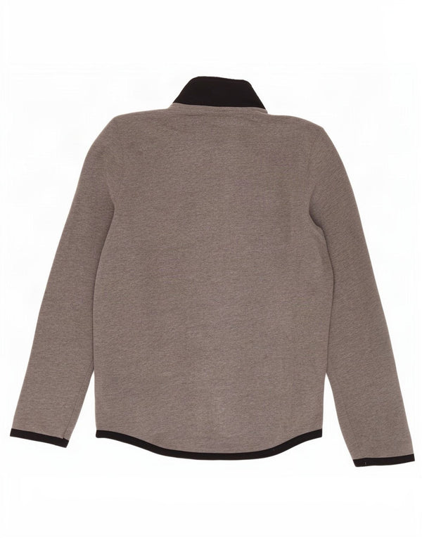 Giacca da ginnastica da uomo Hollister Small in cotone color block grigio