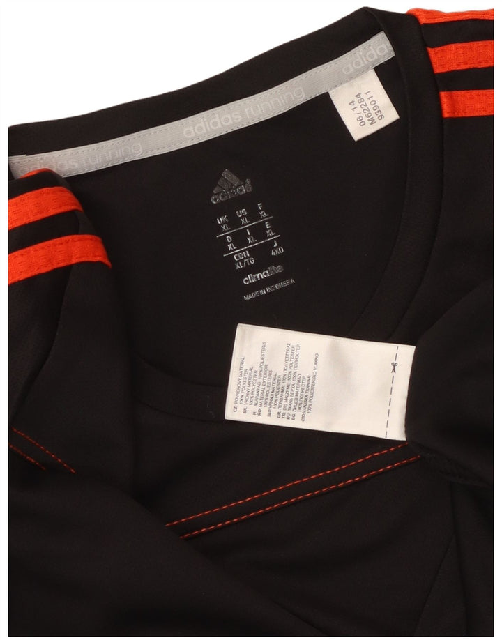 Adidas Herren T-Shirt Top XL Schwarz Polyester