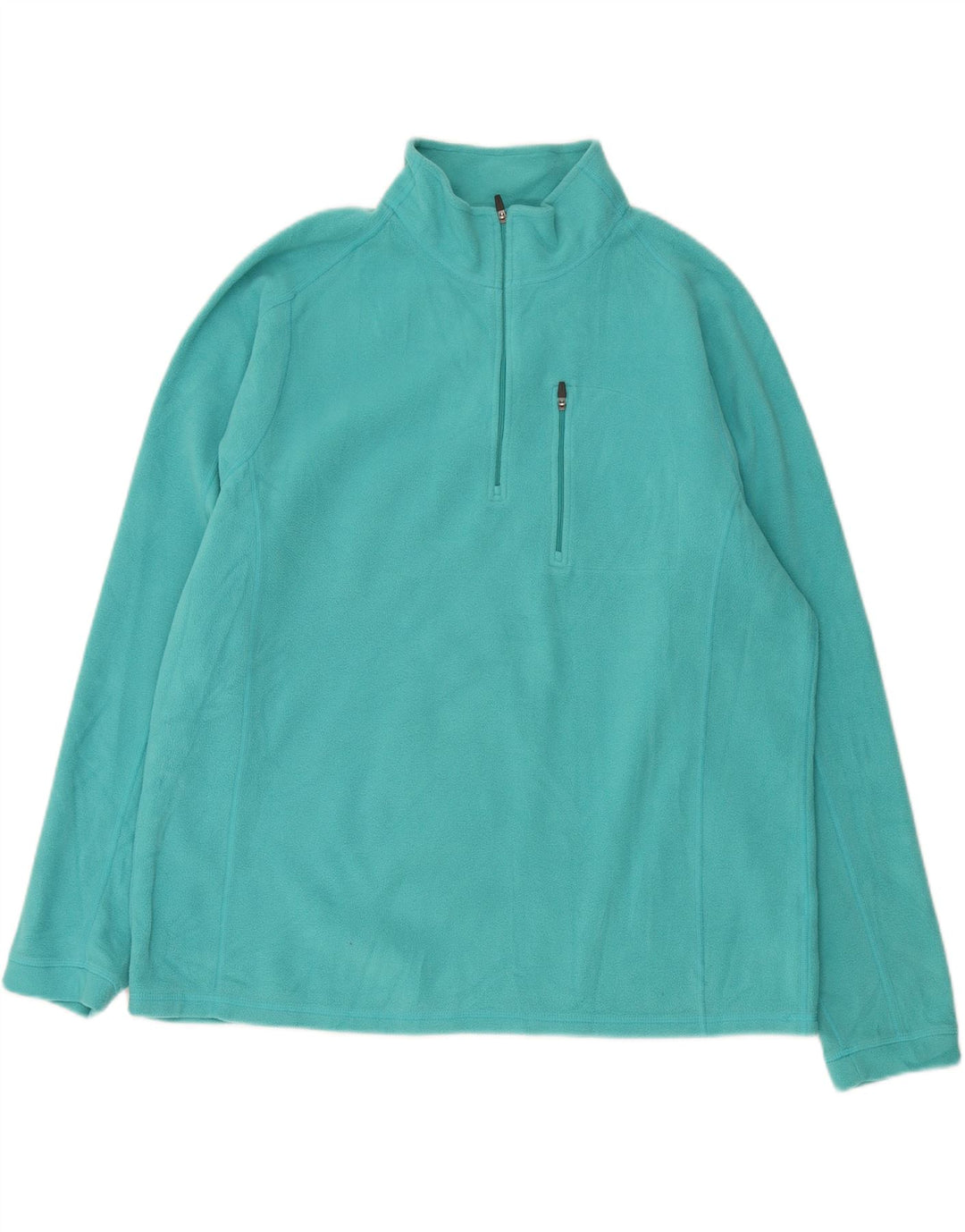 L.L.BEAN Mens Zip Neck Fleece Jumper XL Blue Polyester Vintage L.L.Bean and Second-Hand L.L.Bean from Messina Hembry 