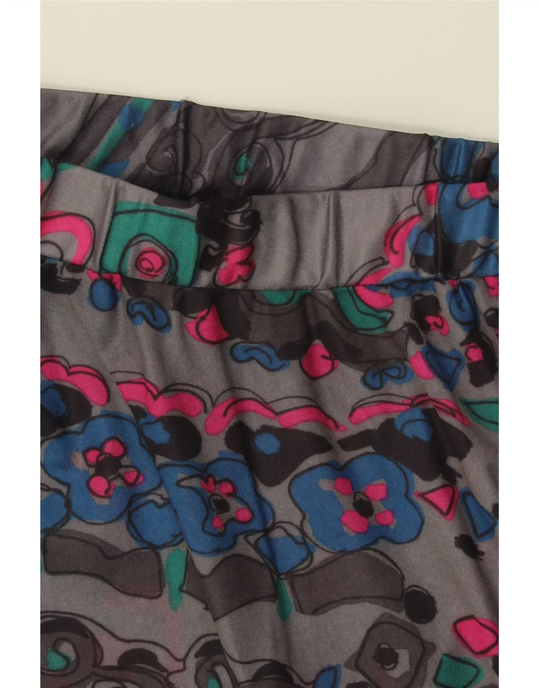 VINTAGE Womens A-Line Skirt W28 Medium  Grey Paisley Vintage Vintage and Second-Hand Vintage from Messina Hembry 