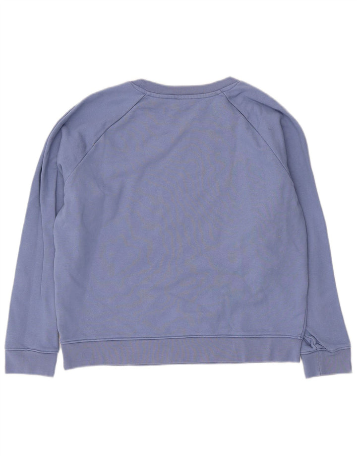 Levi's Womens Graphic Oversized Sweatshirt Jumper UK 10 Small Blue Cotton