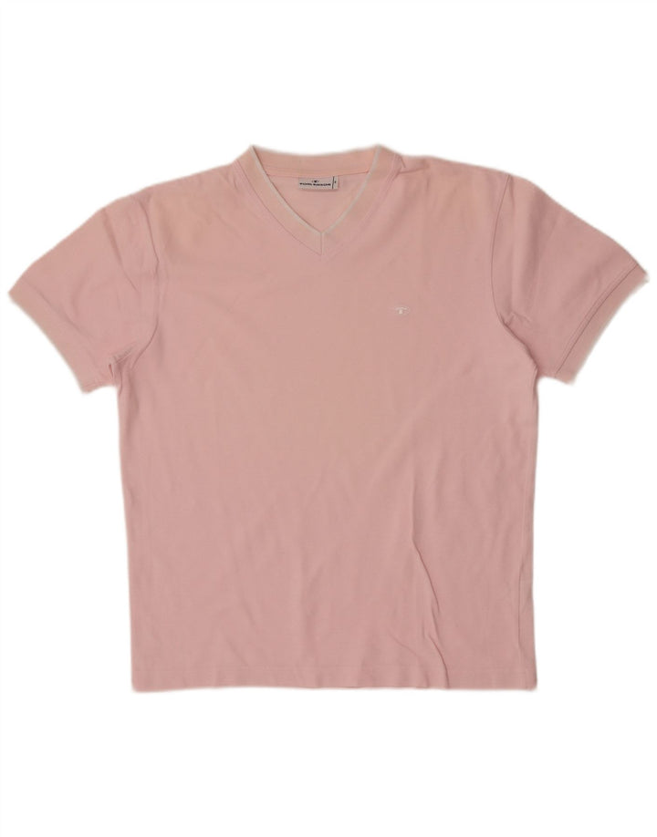 Tom Tailor Mens T-Shirt Top Medium Pink Cotton