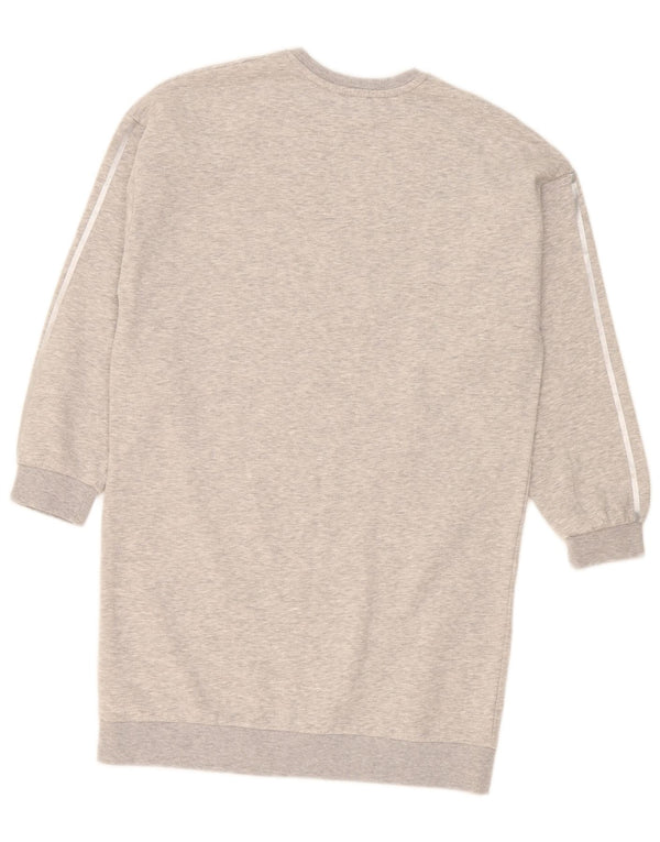Juicy Couture Womens Graphic Jumper Dress UK 12 Medium Grey Flecked