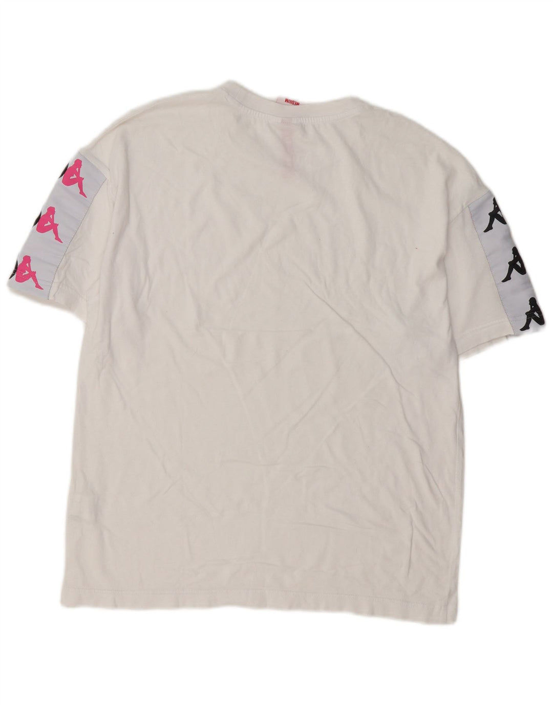 Kappa Mens Graphic T-Shirt Top Medium White Cotton