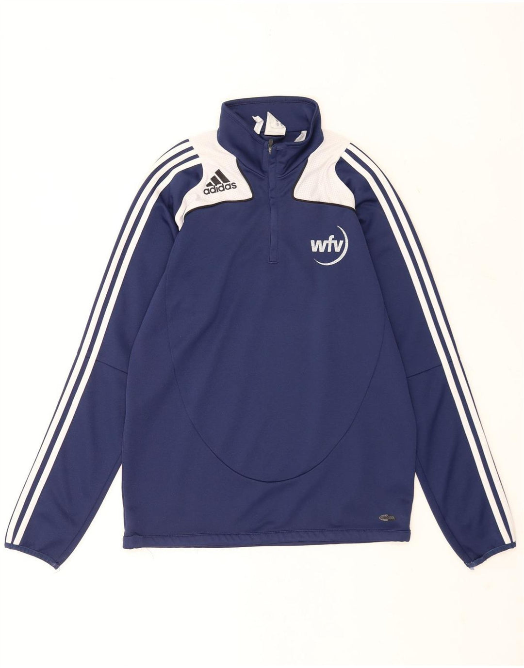 Adidas Haut de survêtement graphique pour homme UK 40/42 Bleu marine moyen