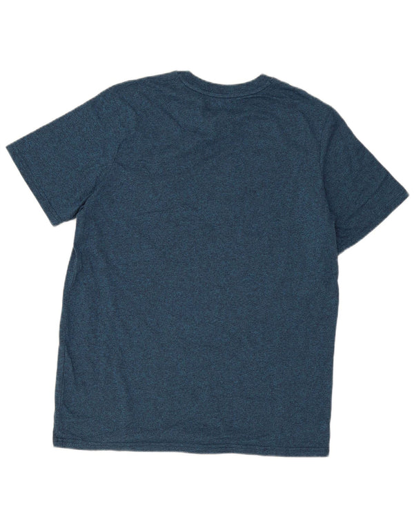 Superdry Mens Graphic T-Shirt Top Large Blue Flecked