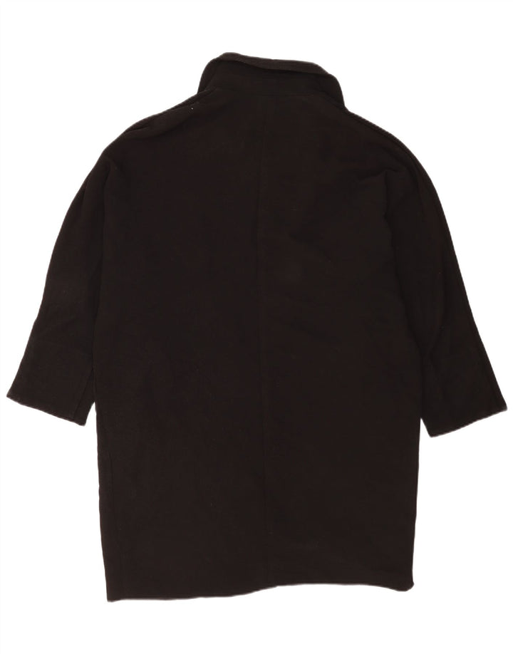 Topshop Damen Übergroßer Mantel UK 12 Mittelschwarzes Polyester