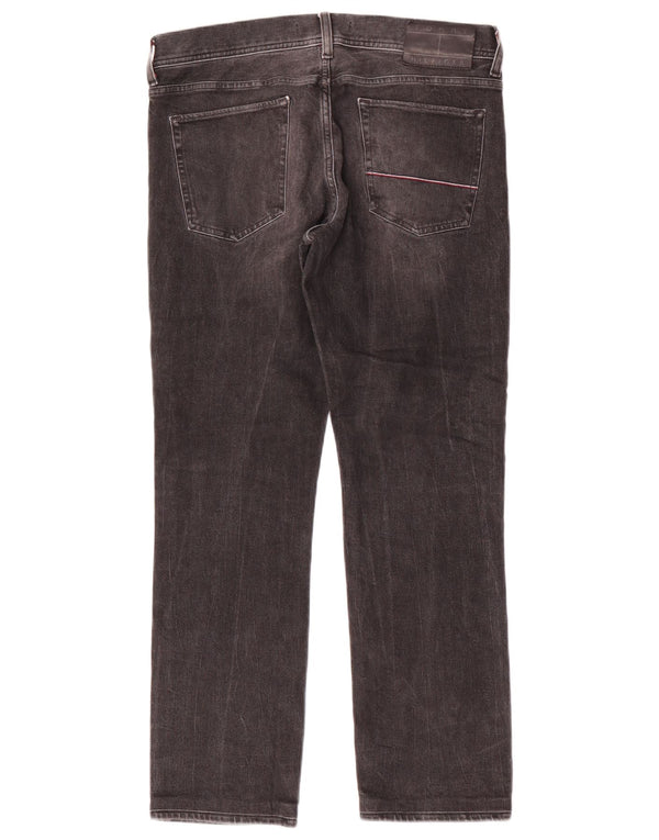 Tommy Hilfiger Mens Straight Jeans W32 L29 Grey Cotton