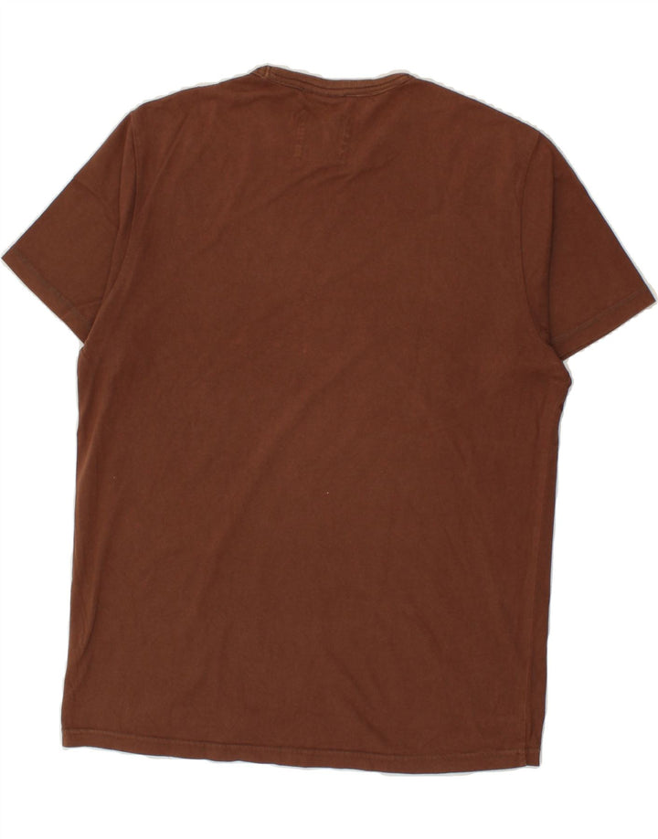 FILA Mens Graphic T-Shirt Top XS Brown Vintage Fila and Second-Hand Fila from Messina Hembry 