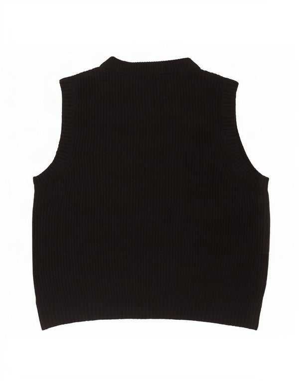 Marks & Spencer Mens Vest Tank Top Medium Black Polyester