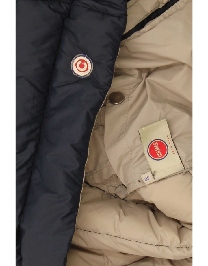 Colmar Mens Hooded Padded Jacket IT 48 Medium Navy Blue